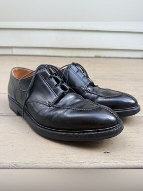 Gravati Black Leather Lace Up Dress Shoes size 8.5 W